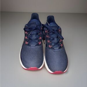 adidas Duramo Navy Blue Pink Lightweight Running Shoes